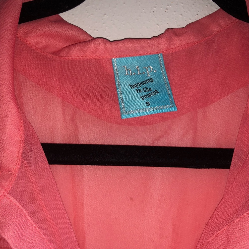 H.I.P. Button Down Collared Top - Picture 3 of 4